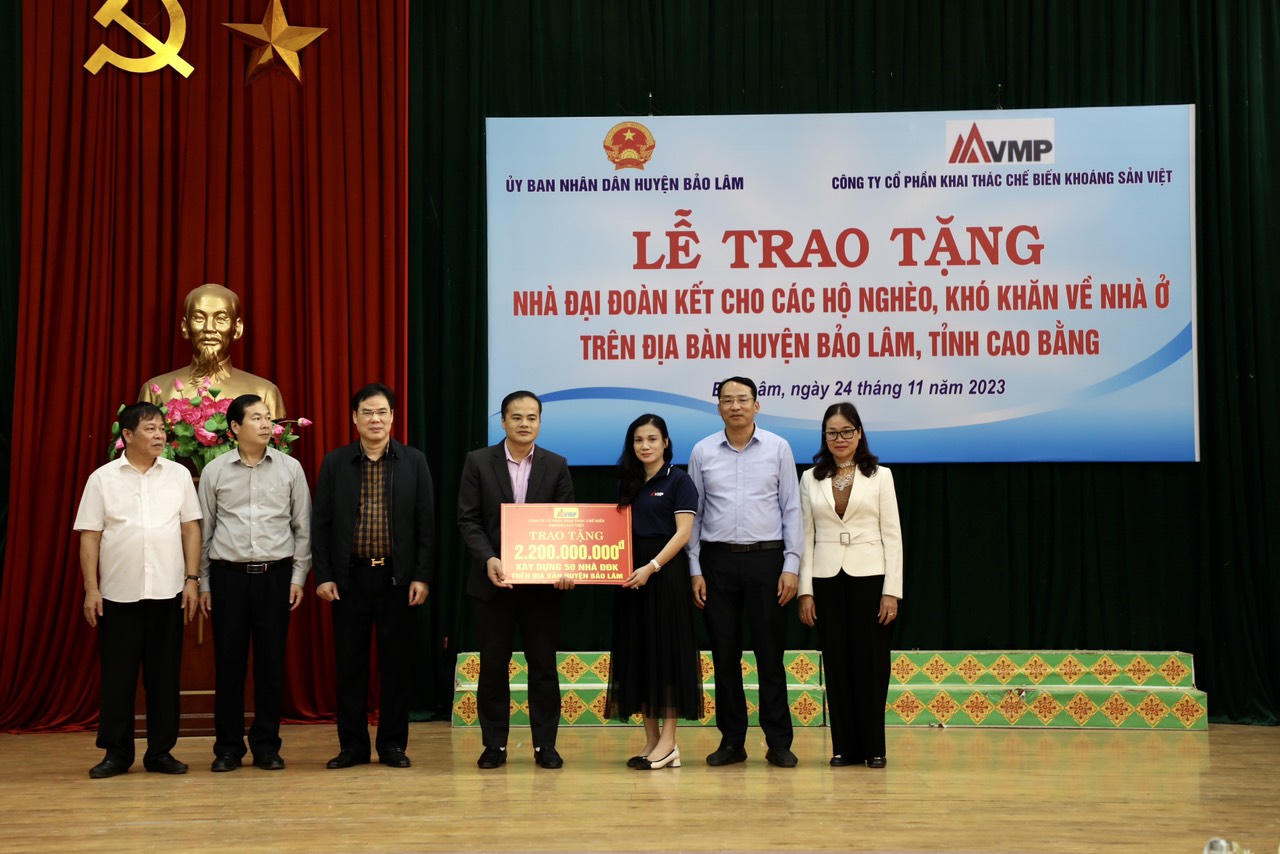 VMPCO hỗ trợ 2,2 tỷ đồng xây nhà đại đoàn kết tại Cao Bằng