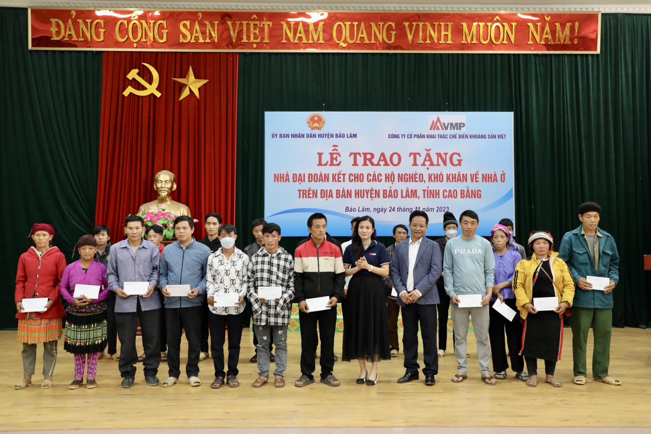 VMPCO hỗ trợ 2,2 tỷ đồng xây nhà đại đoàn kết tại Cao Bằng