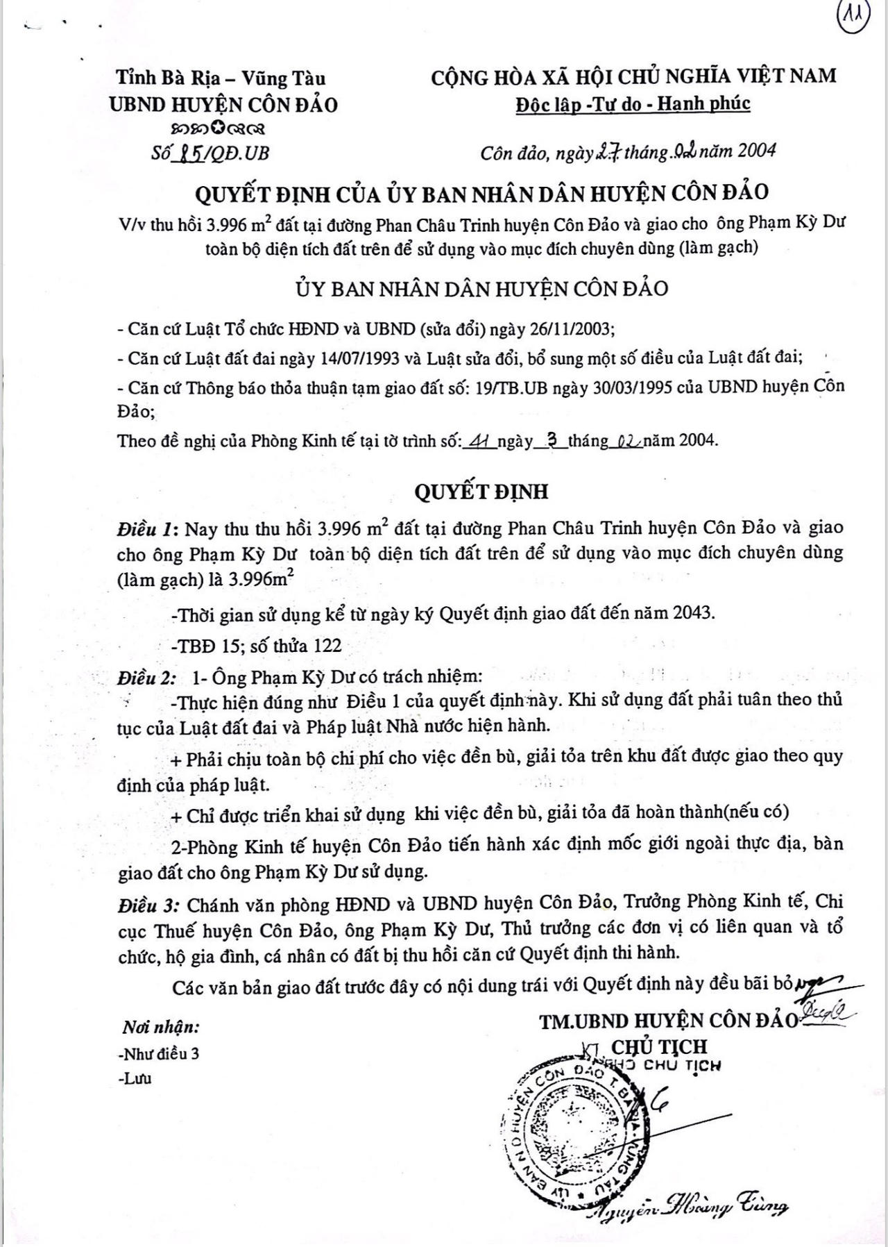 Vụ tranh chấp đất kéo dài ở Côn Đảo (Bà Rịa - Vũng Tàu): Bị đơn mong muốn cấp phúc thẩm làm rõ nhiều vấn đề 