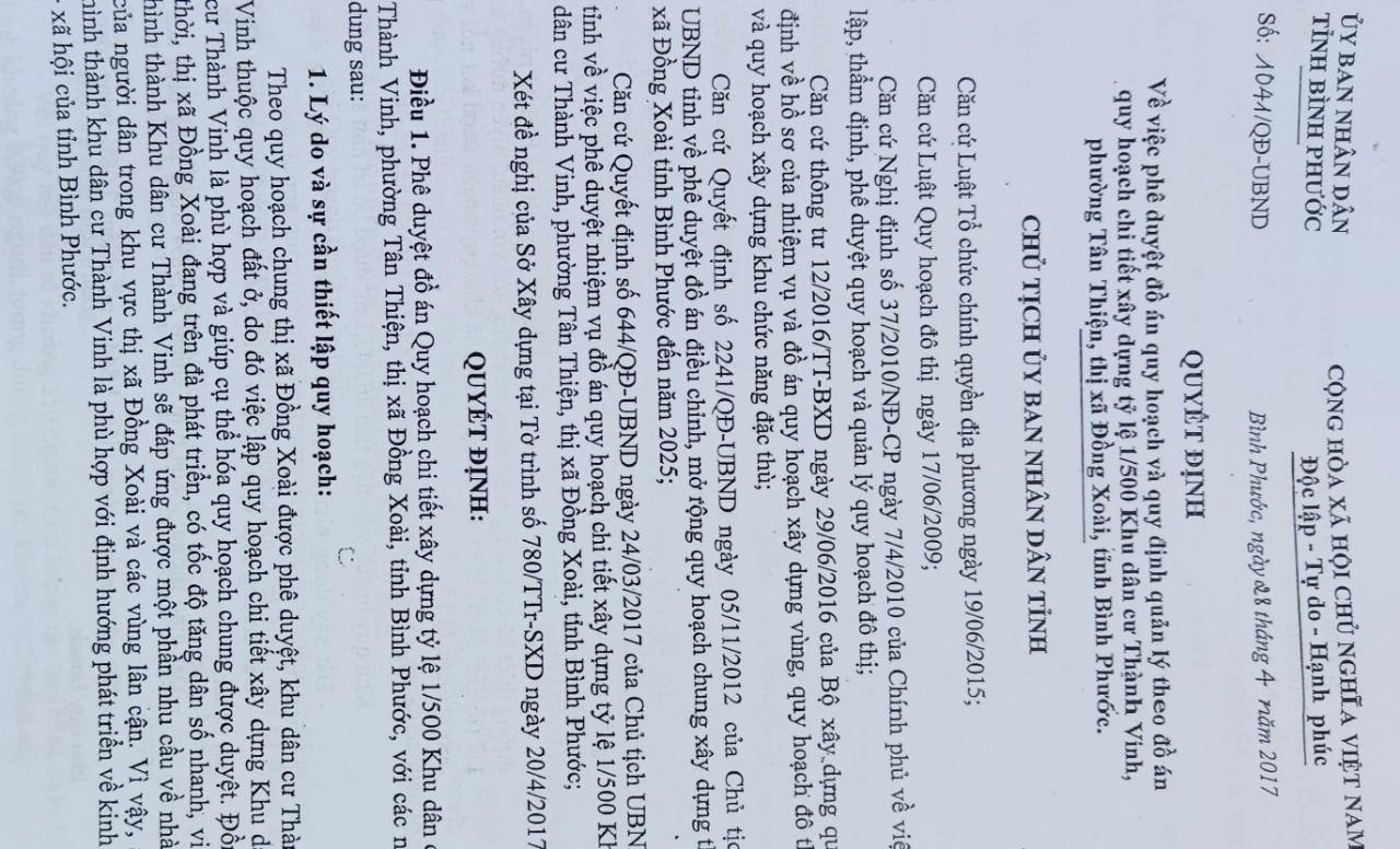 Dự án bị chấm dứt nhưng quy hoạch 1/500 vẫn tồn tại: Thi hành án dân sự Đồng Xoài gặp khó khi muốn phát mãi