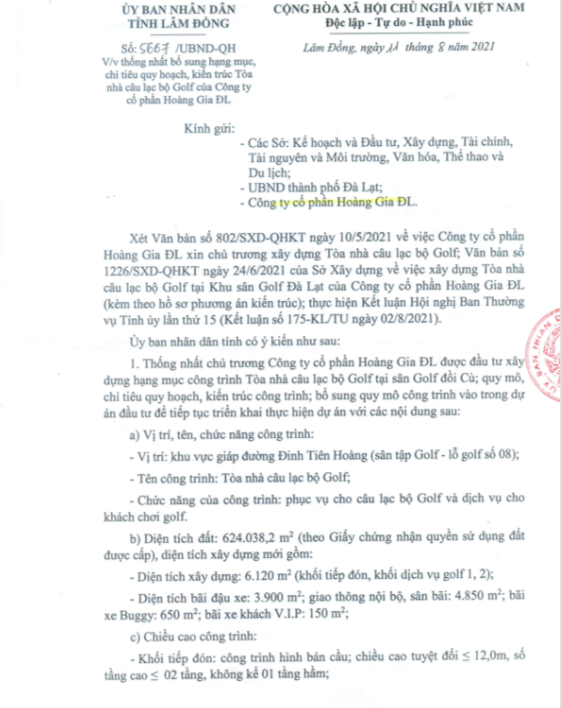 Liên quan vụ vi phạm xây dựng tại địa điểm nổi tiếng Đà Lạt: Doanh nghiệp cho rằng thuê đồi Cù với giá 120 tỷ đồng/năm