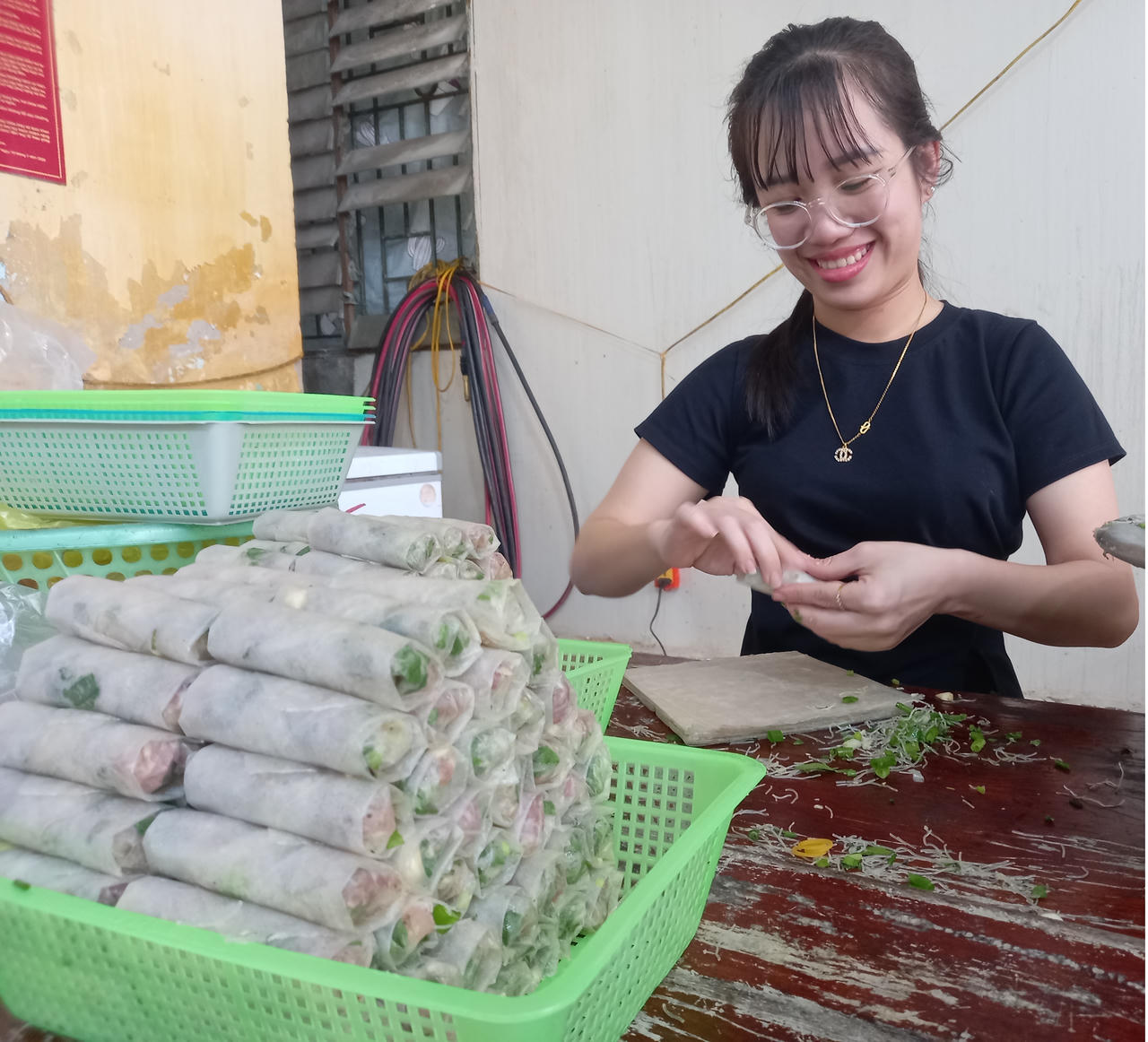 Ram cuốn- món không thể thiếu trong ngày Tết ở Hà Tĩnh