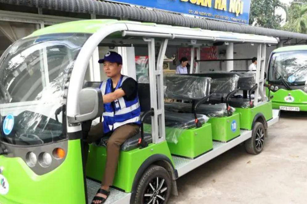 Công ty xe điện Chùa Hương Xanh hướng tới sự an toàn, hài lòng của du khách