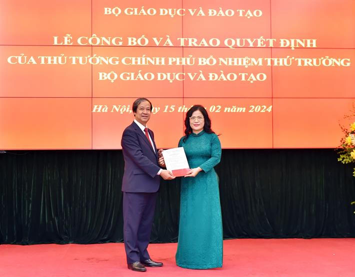 Tân Thứ trưởng Bộ Giáo dục sẽ phụ trách mảng nào?