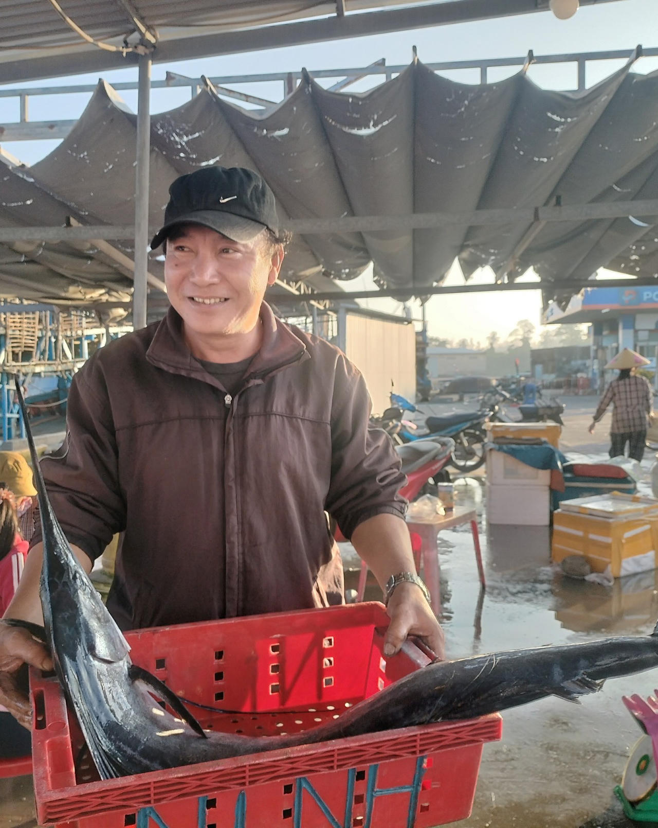 Hồ hởi đón 'lộc biển' đầu năm 