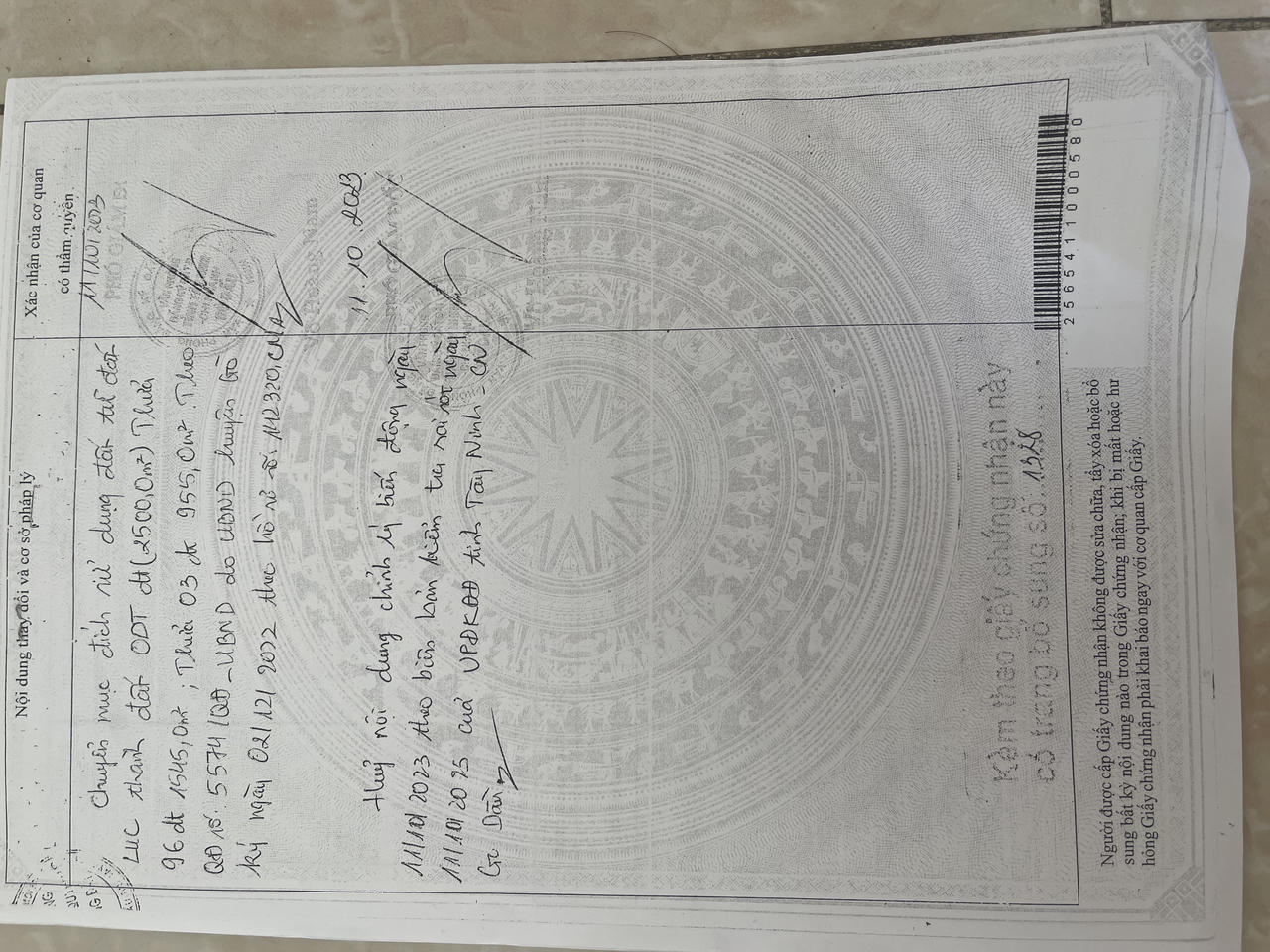 Sự việc sổ đỏ bị từ chối chỉnh lý biến động tại Tây Ninh: Trả lời của VPĐKĐĐ - Chi nhánh Gò Dầu