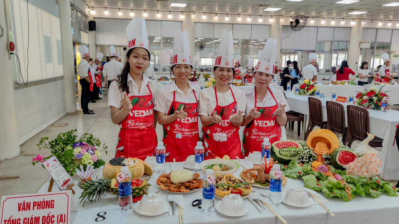 Hội thi nấu ăn và kéo co nhân ngày Quốc tế Phụ nữ 8/3 tại Vedan Việt Nam