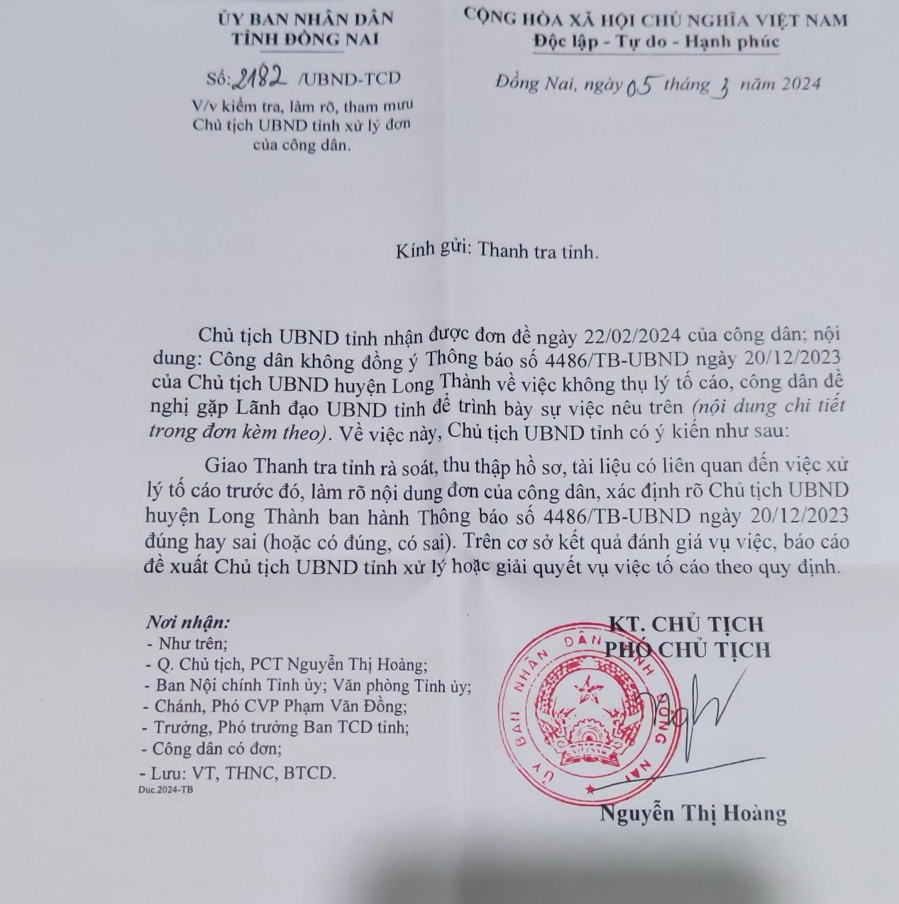 Vụ công dân tố cán bộ UBND xã Bàu Cạn (Đồng Nai): UBND tỉnh giao Thanh tra vào cuộc xác minh