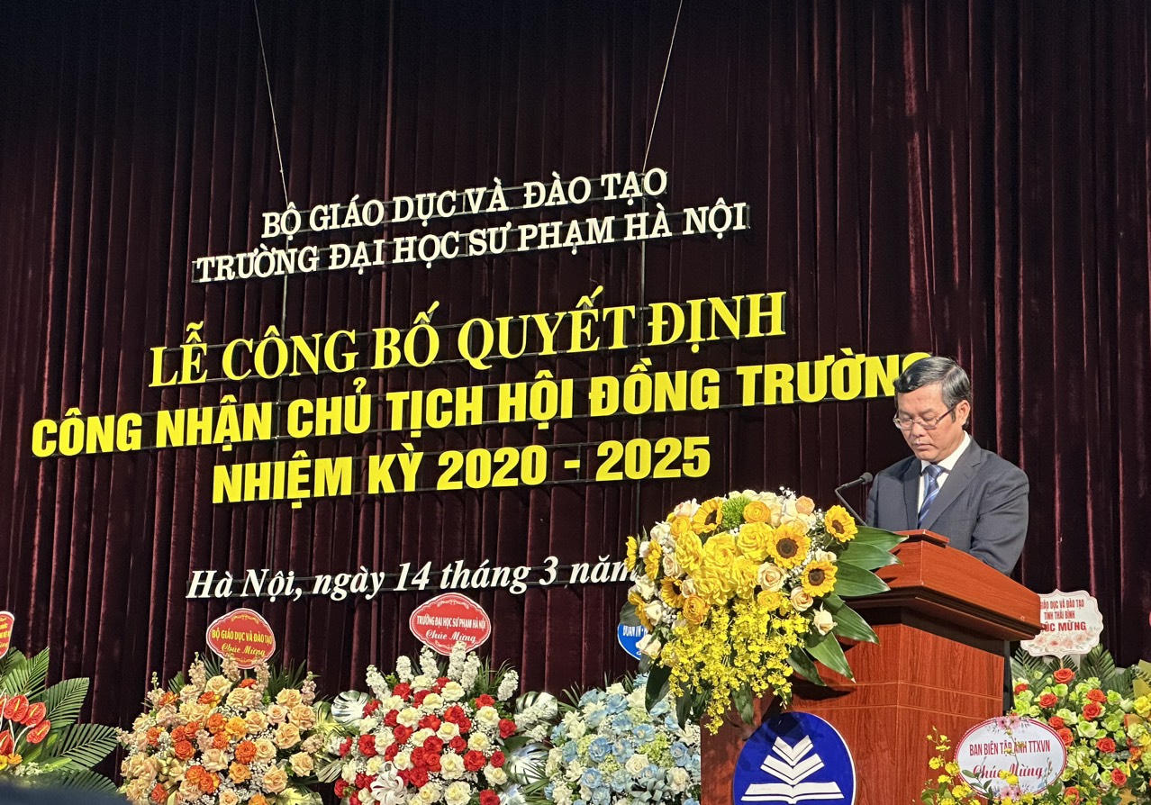 Đại học Sư phạm Hà Nội có tân Chủ tịch Hội đồng trường