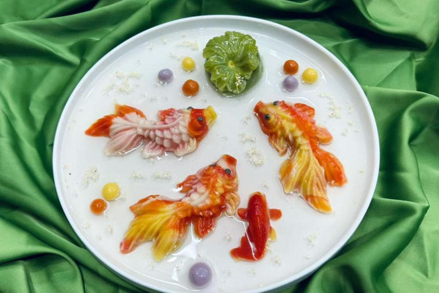 'Hút mắt' những mâm bánh trôi muôn hình, muôn sắc của cư dân mạng