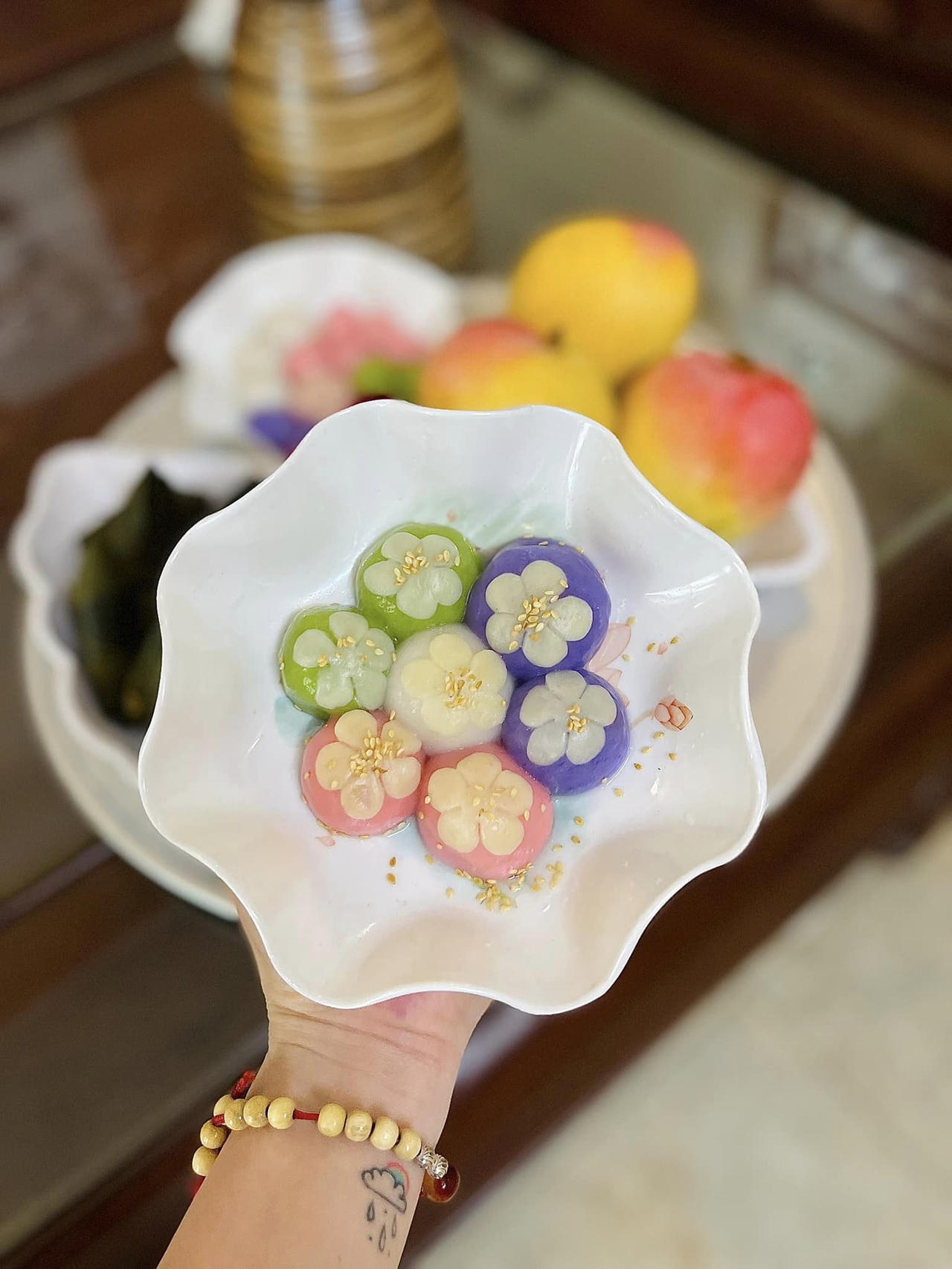 'Hút mắt' những mâm bánh trôi muôn hình, muôn sắc của cư dân mạng