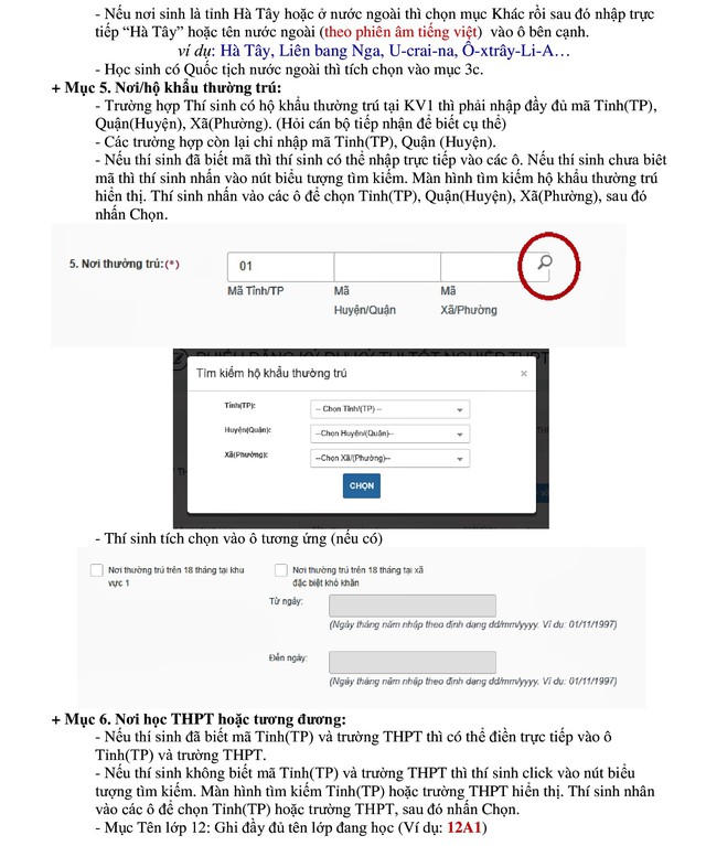 Lưu ý quan trọng với thí sinh dự thi tốt nghiệp THPT 2024 