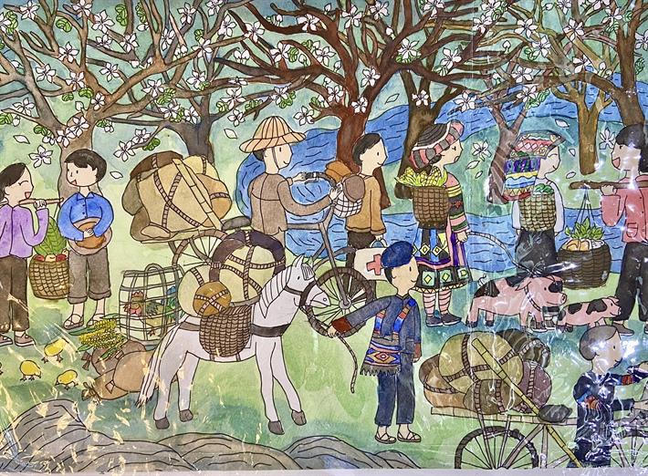 Hơn 420.000 tác phẩm dự thi vẽ tranh kỷ niệm 70 năm chiến thắng Điện Biên Phủ