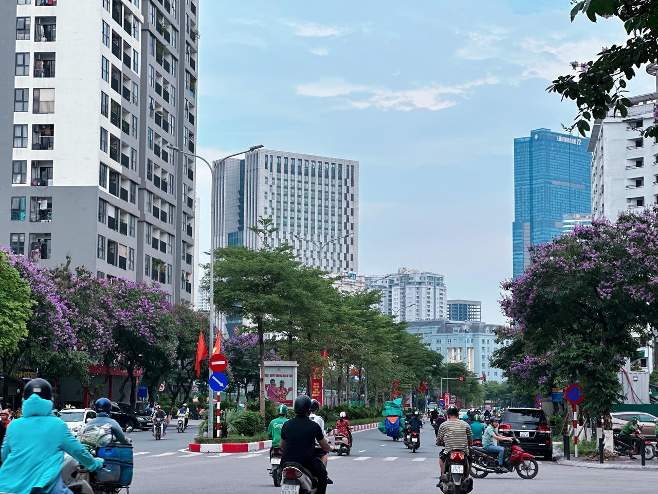 "Thành phố mùa hoa' dịu dàng trong sắc tím bằng lăng