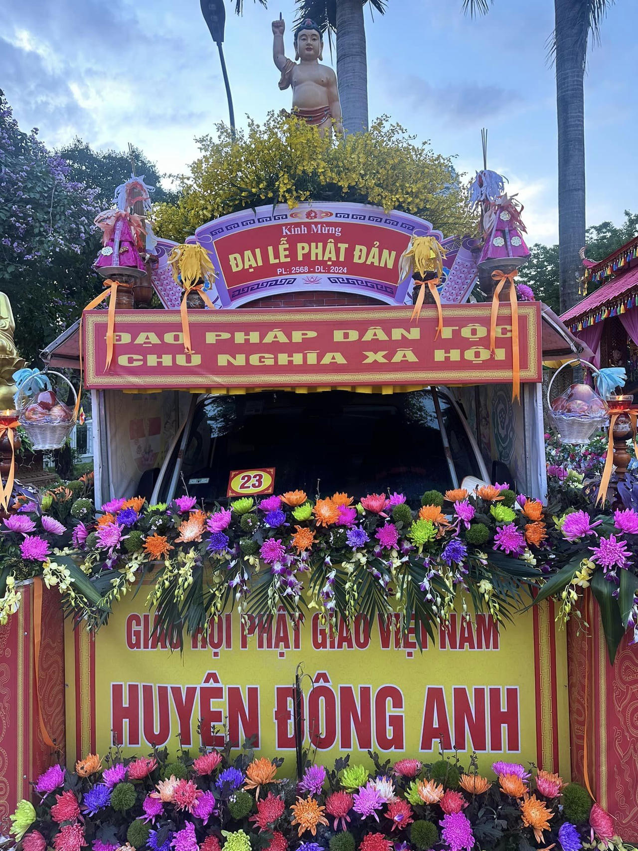 30 quận, huyện Hà Nội diễu hành xe hoa mừng đại lễ Phật đản