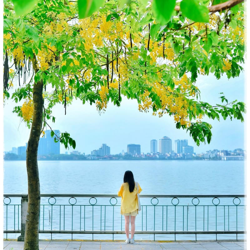 'Đây Hồ Gươm, Hồng Hà, Hồ Tây, đây lắng hồn núi sông ngàn năm...'