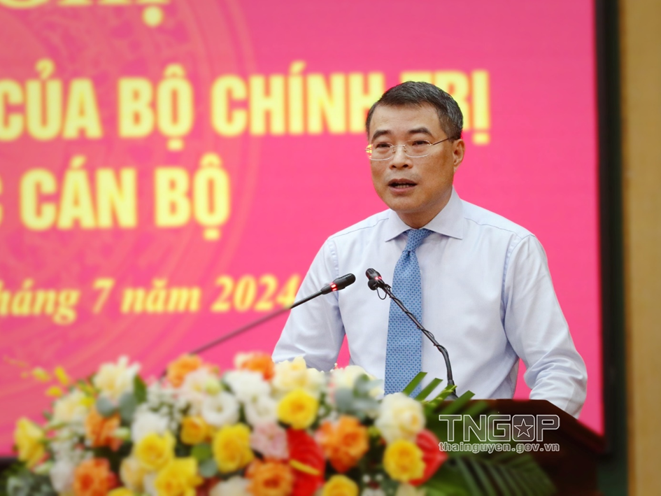 Ông Trịnh Việt Hùng giữ chức Bí thư tỉnh Thái Nguyên