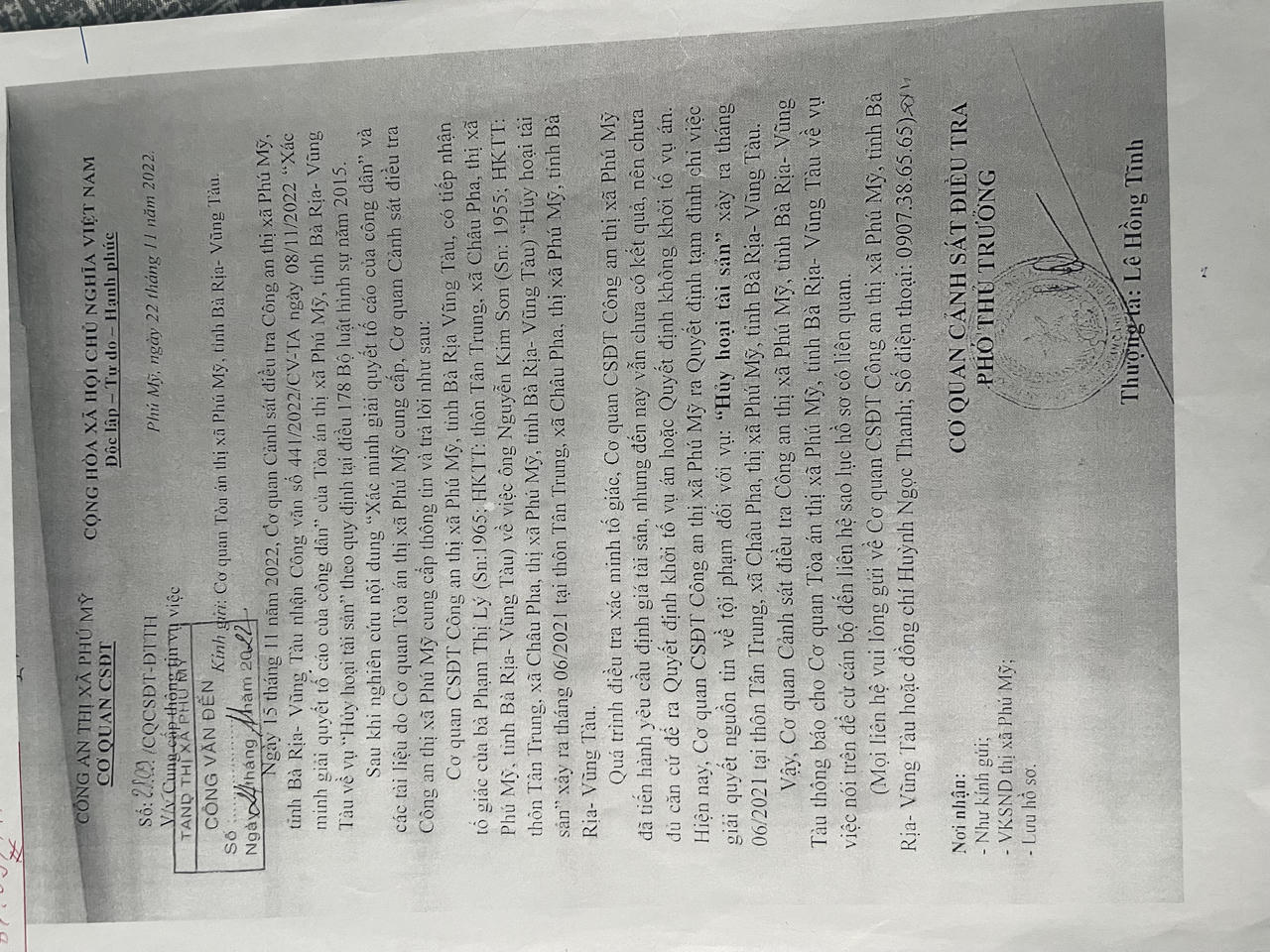 Nghi án 'hủy hoại tài sản' tại Bà Rịa - Vũng Tàu: 3 năm chờ đợi vẫn chưa có kết quả định giá 