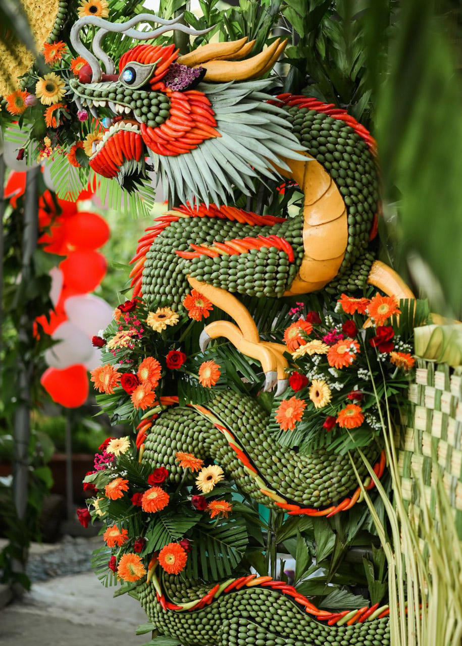 Độc lạ những đám cưới trang trí bằng rau củ quả