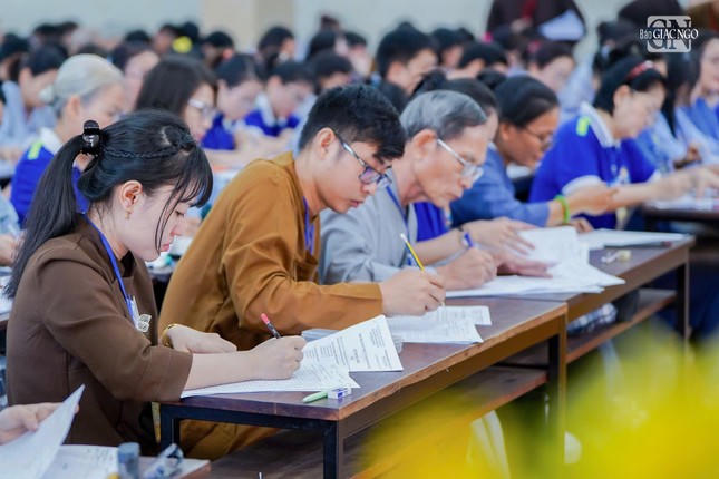 Gần 1.000 Phật tử TP.Thủ Đức tham dự Hội thi giáo lý năm 2024 tại Trường Trung cấp Phật học TP.HCM