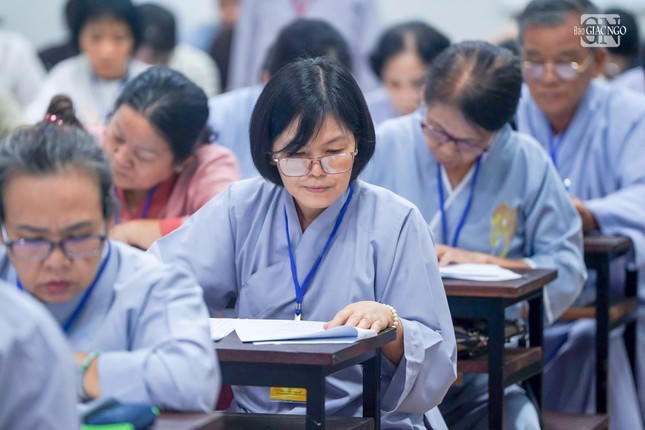 Gần 1.000 Phật tử TP.Thủ Đức tham dự Hội thi giáo lý năm 2024 tại Trường Trung cấp Phật học TP.HCM