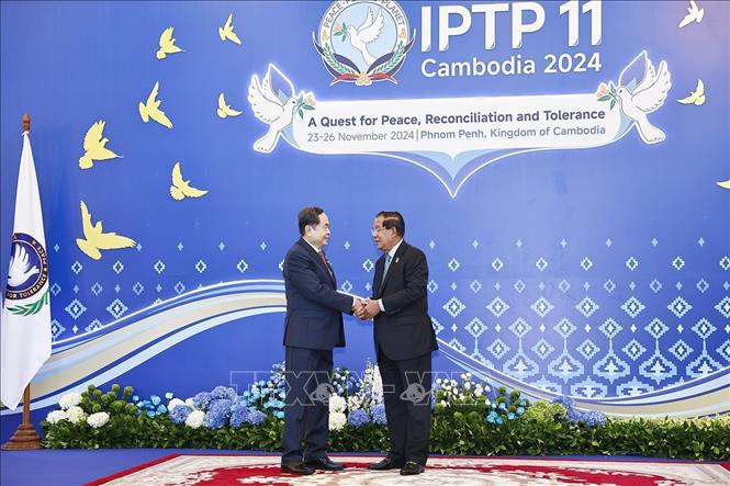 Chủ tịch Quốc hội Trần Thanh Mẫn dự và phát biểu tại Phiên họp toàn thể lần thứ 11 của IPTP