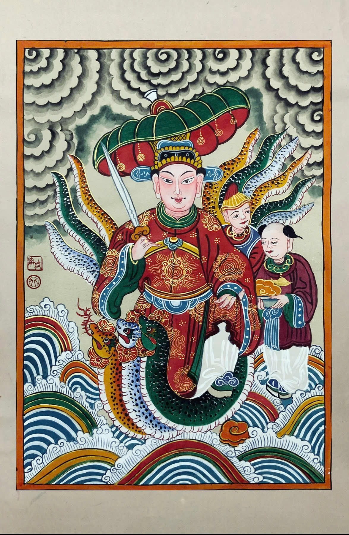 Người trẻ làm mới tranh rắn dân gian: Đến hiện đại từ truyền thống