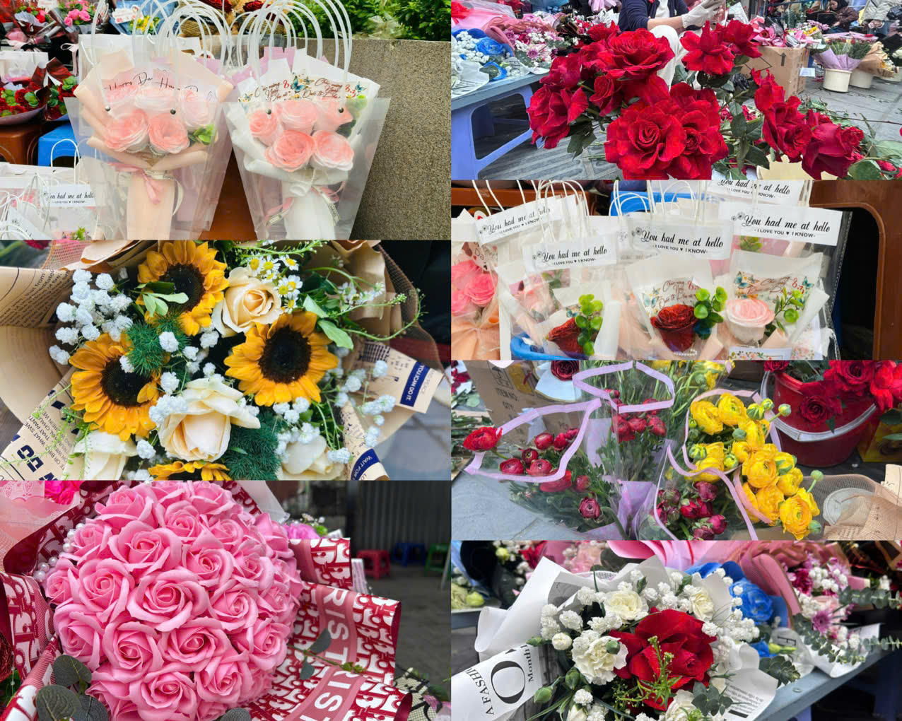 Thị trường hoa tươi 8/3 sẵn sàng chờ cao điểm mua sắm