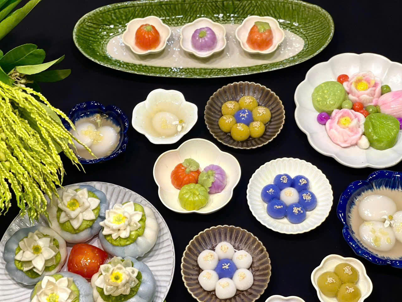 Tràn ngập sắc màu trên mâm bánh trôi ngày Tết Hàn Thực