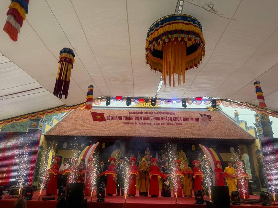 Trang nghiêm Lễ Khánh thành Điện mẫu và Nhà khách Chùa Bảo Minh tại Hải Dương