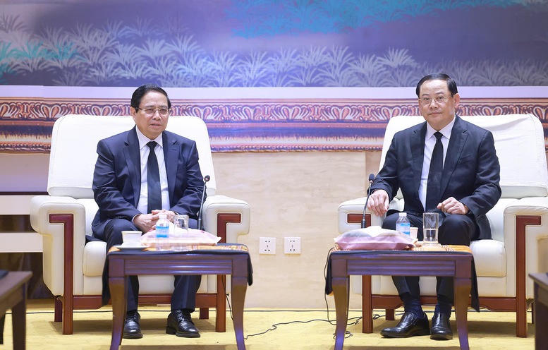 Thủ tướng Phạm Minh Chính dự Lễ truy điệu đồng chí Khamtay Siphandone