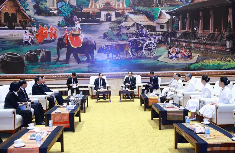 Thủ tướng Phạm Minh Chính dự Lễ truy điệu đồng chí Khamtay Siphandone