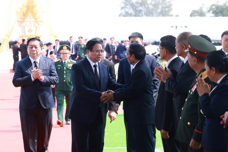 Thủ tướng Phạm Minh Chính dự Lễ truy điệu đồng chí Khamtay Siphandone