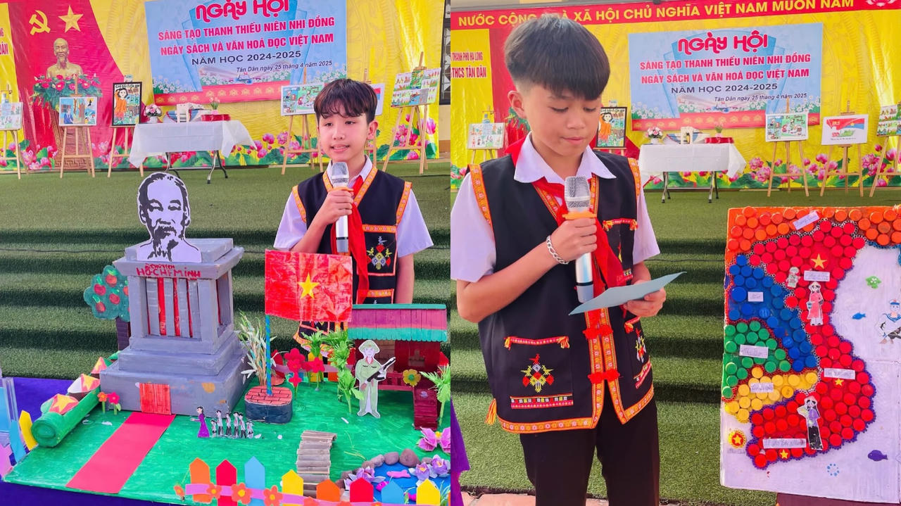 Sôi nổi hoạt động kỷ niệm ngày 'Thống nhất non sông' trong trường học