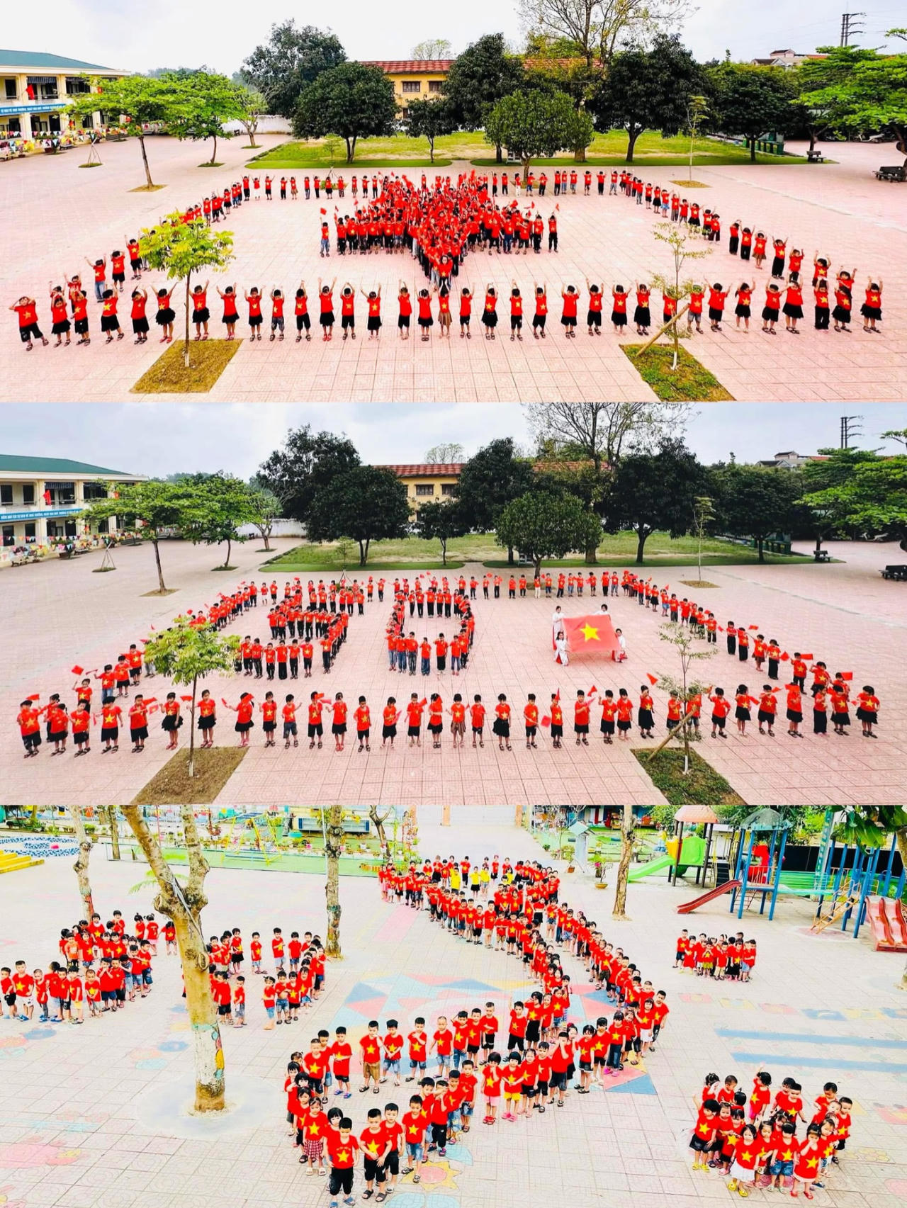 Sôi nổi hoạt động kỷ niệm ngày 'Thống nhất non sông' trong trường học