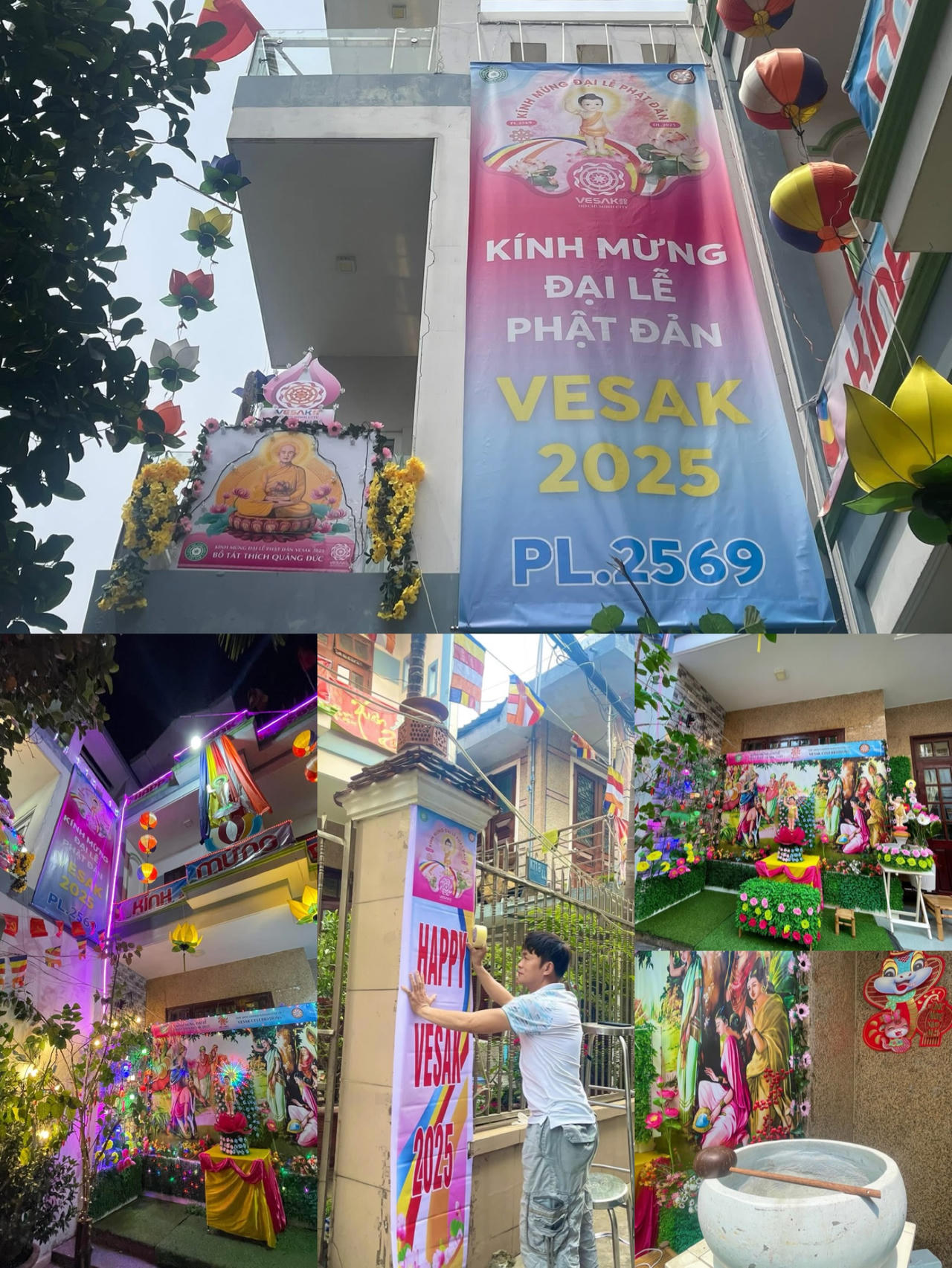 Hối hả không khí chuẩn bị mừng Đại lễ Phật Đản 2025 khắp cả nước