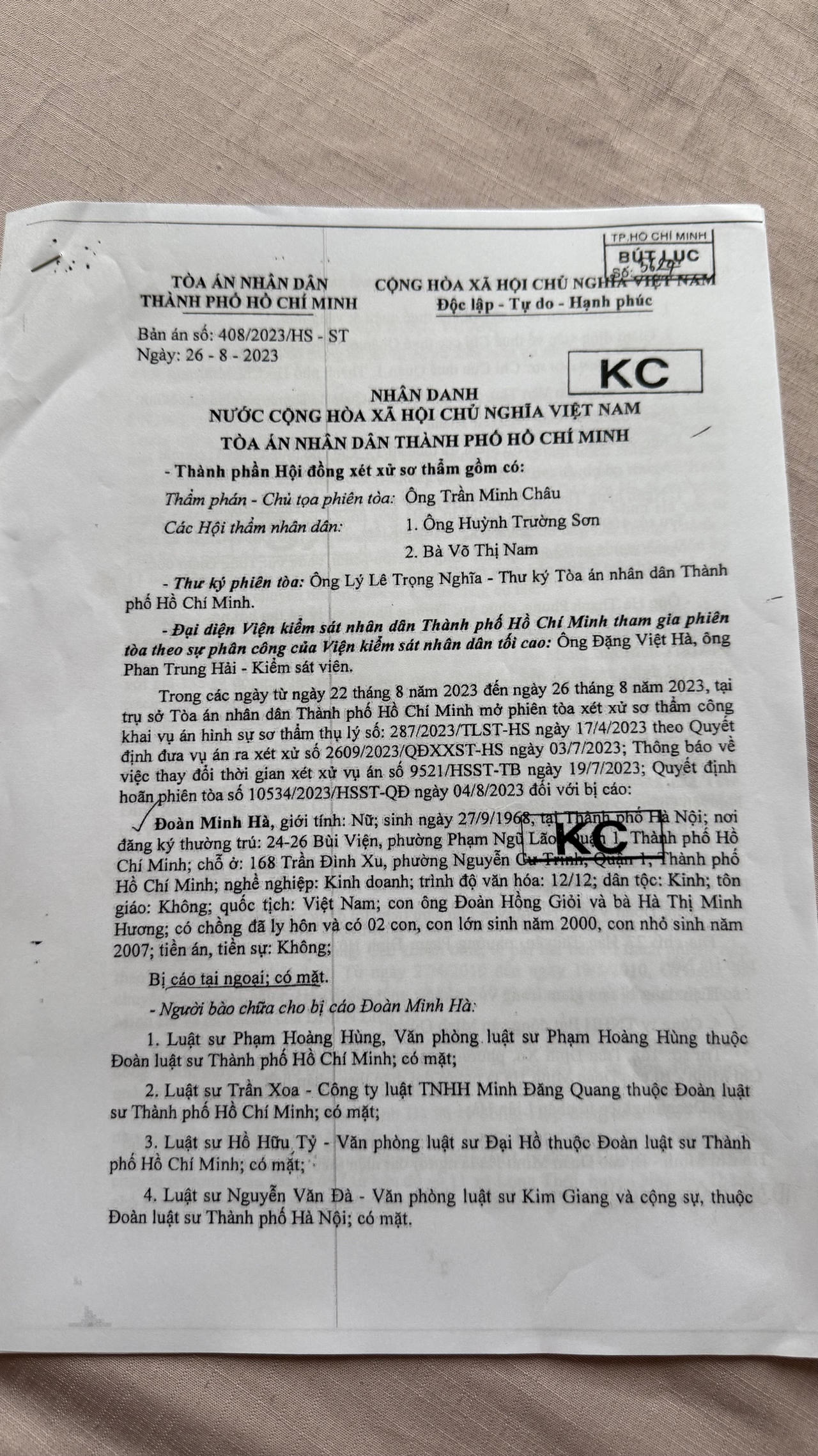 TAND cấp cao tại TP Hồ Chí Minh: Phúc thẩm vụ án trốn thuế hơn 20 tỷ đồng khi chuyển nhượng nhà đất