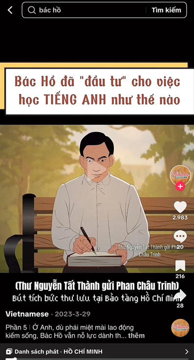 Giới trẻ lan tỏa hình ảnh Bác Hồ qua sản phẩm sáng tạo