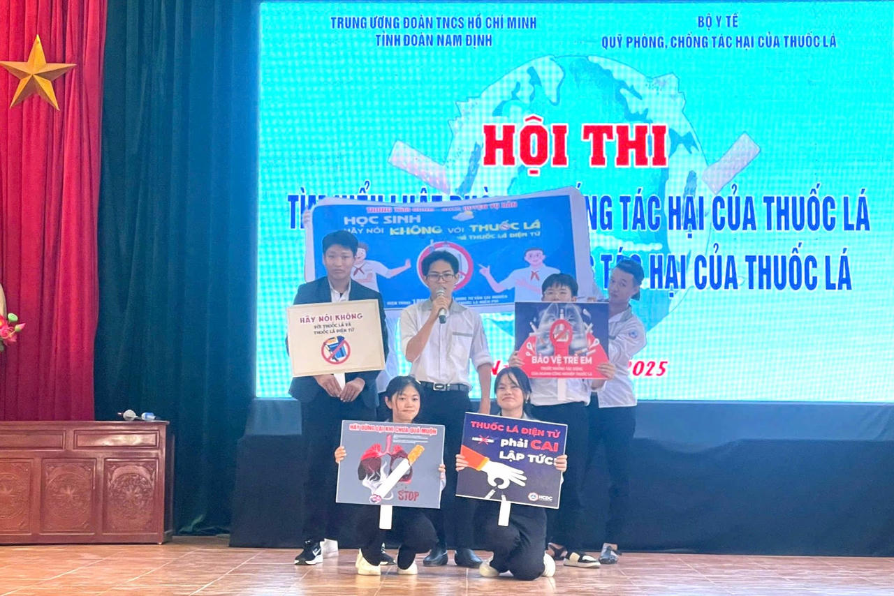 800 đoàn viên Nam Định tìm hiểu về Luật phòng, chống tác hại thuốc lá