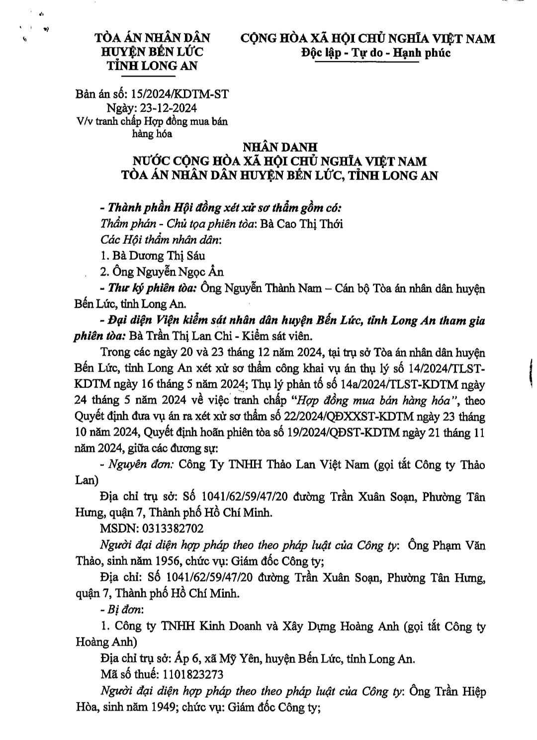 Vụ kiện nợ tiền cát xây dựng liên quan cao tốc Bến Lức - Long Thành: TAND tỉnh Long An sắp mở phiên phúc thẩm