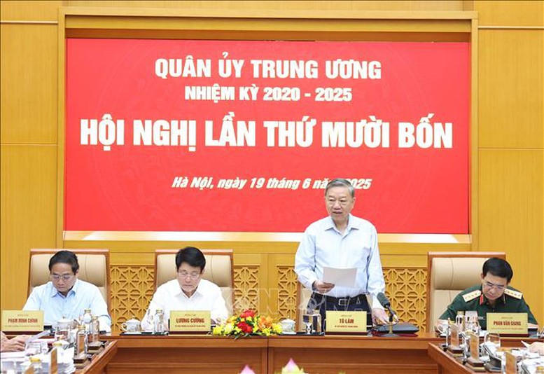 Tổng Bí thư Tô Lâm chủ trì Hội nghị Quân ủy Trung ương lần thứ 14