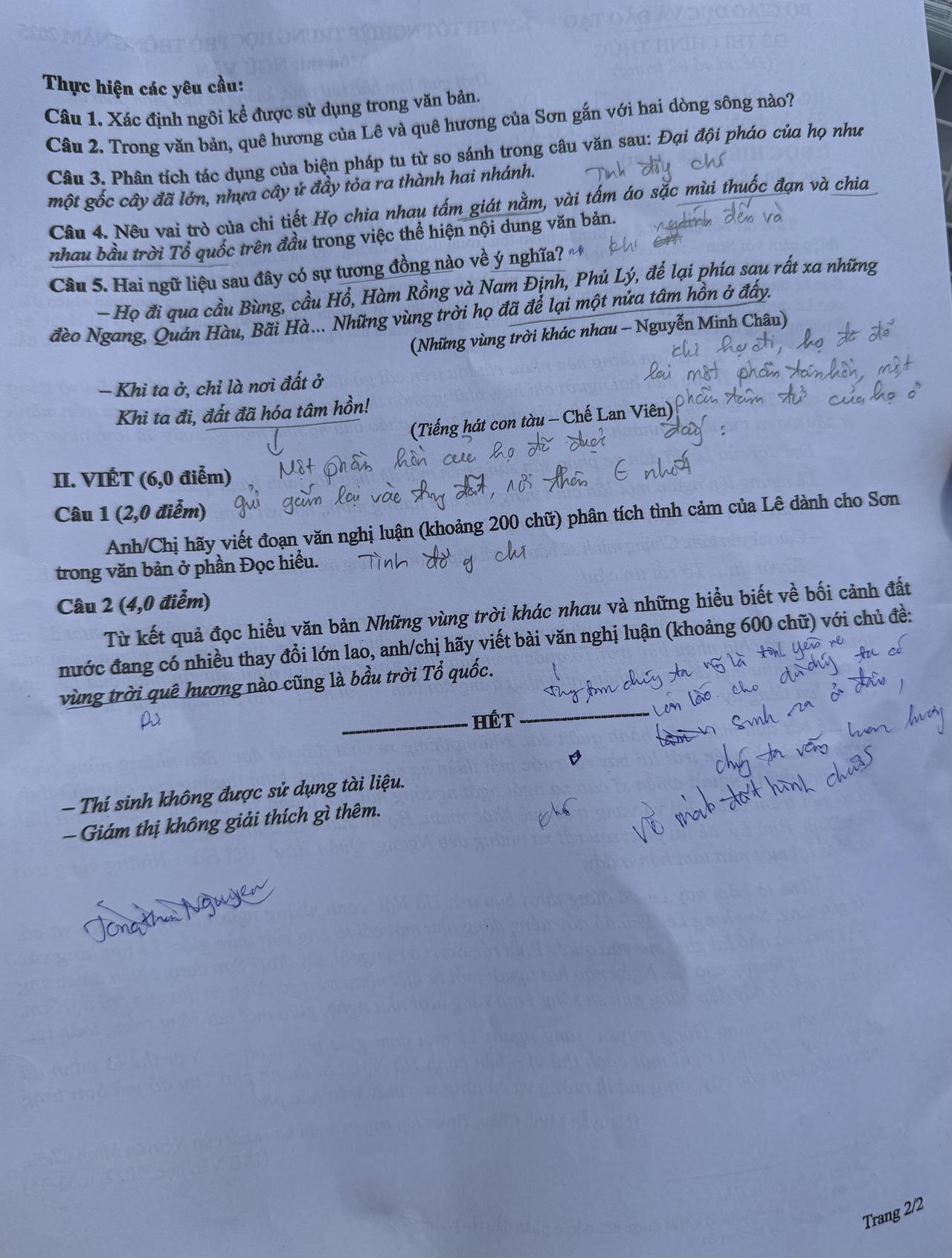 Đất nước có nhiều thay đổi vào đề thi Ngữ văn tốt nghiệp, thí sinh khen 'lạ mà hay'