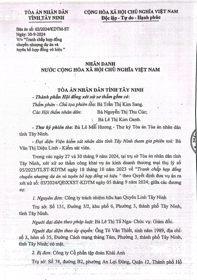 Vụ án tòa tuyên tiền mua bán thành 'khai thác sử dụng': Bản án sơ thẩm bị VKS đánh giá có nhiều vấn đề cần xem xét, làm rõ