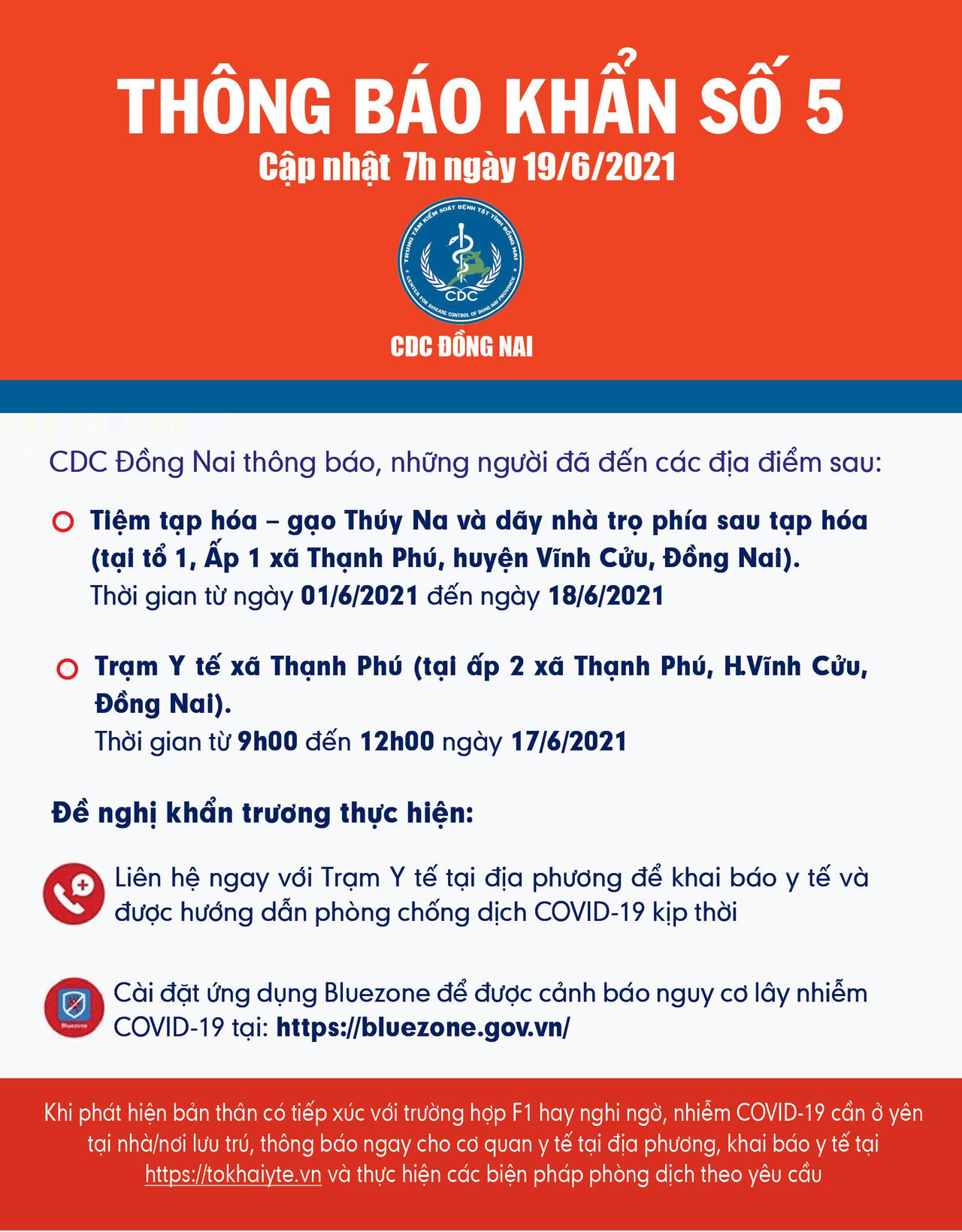 2 ca nghi mắc COVID-19 tại Đồng Nai từng đi nhiều nơi trong cộng đồng