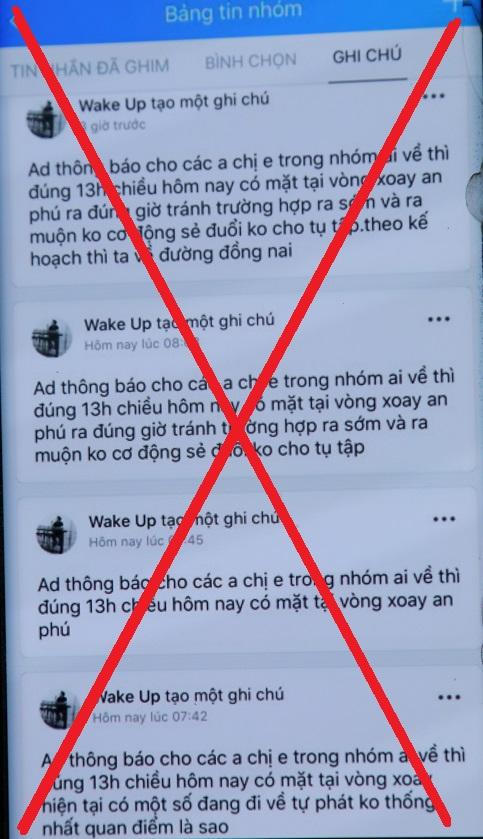 Phát hiện tài khoản mạng xã hội kêu gọi công nhân về quê