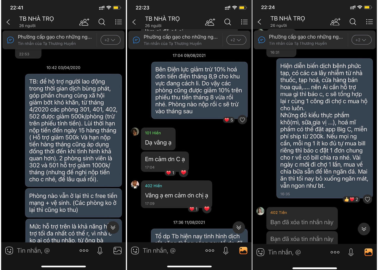 Nhiều chủ nhà trọ Hà Nội san sẻ tiền thuê nhà với người lao động