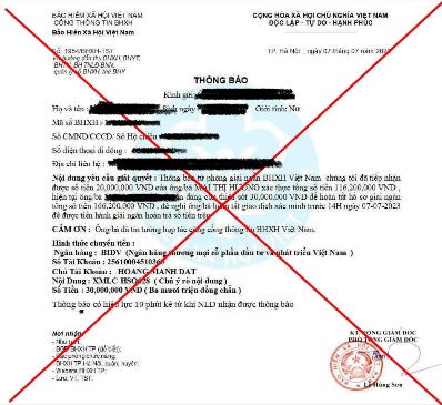 Hành vi lừa đảo làm dịch vụ BHXH trên mạng xã hội tiếp tục tái diễn