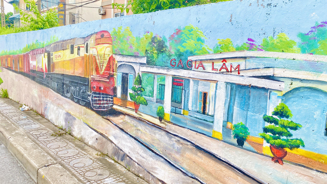 Hà Nội có thêm đường tranh bích họa