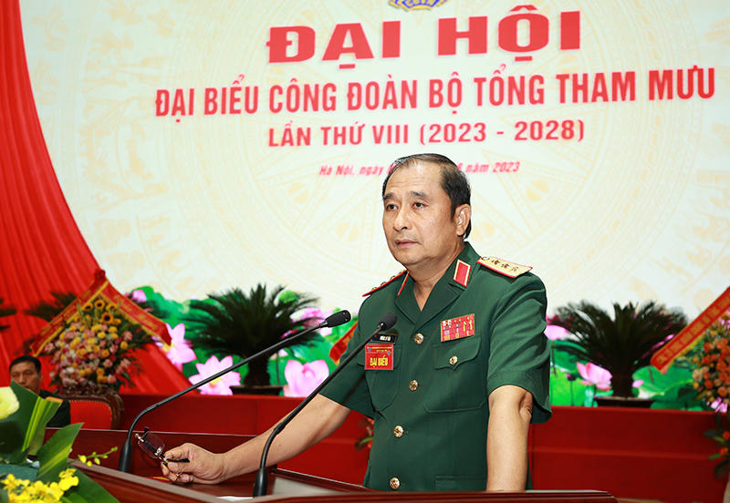 Khai mạc Đại hội đại biểu Công đoàn Bộ Tổng Tham mưu lần thứ VIII (2023 - 2028)