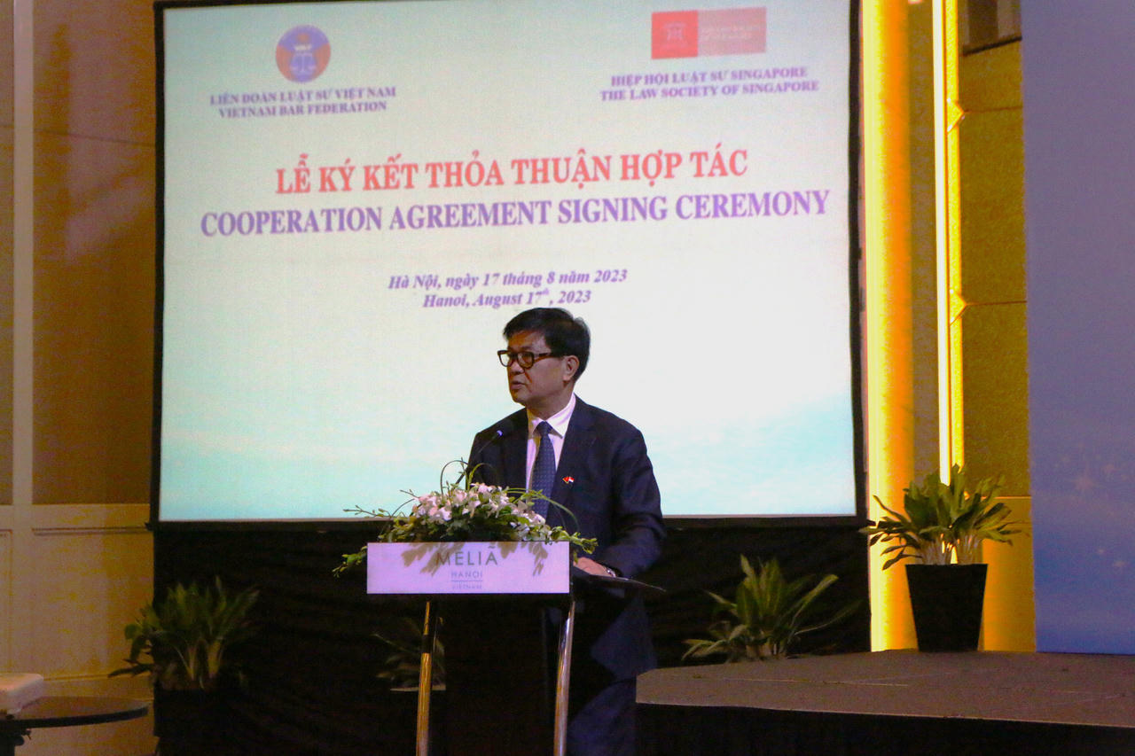Liên đoàn Luật sư Việt Nam hợp tác với Hiệp hội Luật sư Singapore 